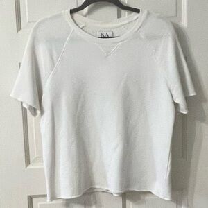 Zoe Karssen Cream Short Sleeve Top